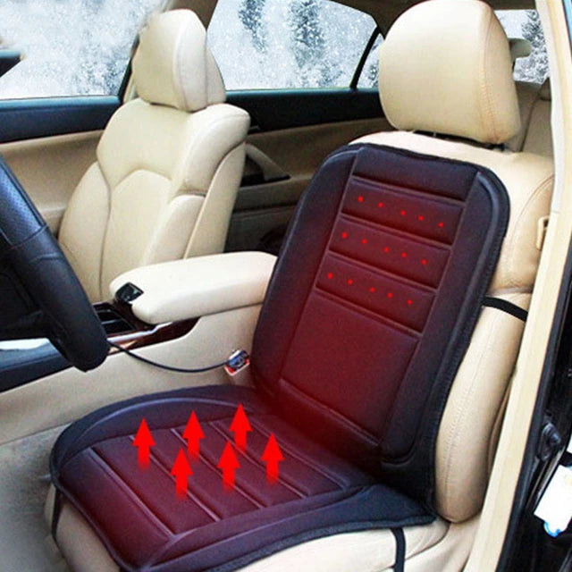 Maliben | Heatride Heated Car Seat Cushion – 12v Memory Foam Seat And Back Heating