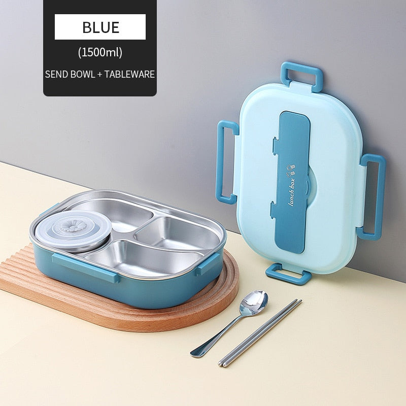 Maliben | Stainless Steel Multiple Compartment Children's Lunchbox