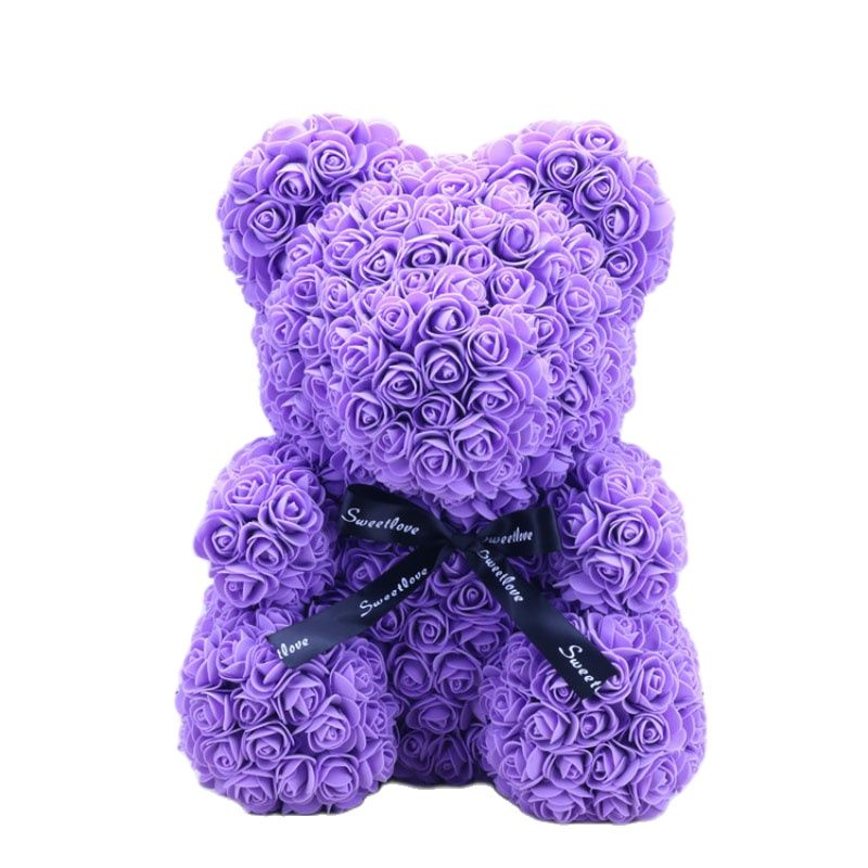 Maliben | Artificial Rose Flowers Teddy Bear