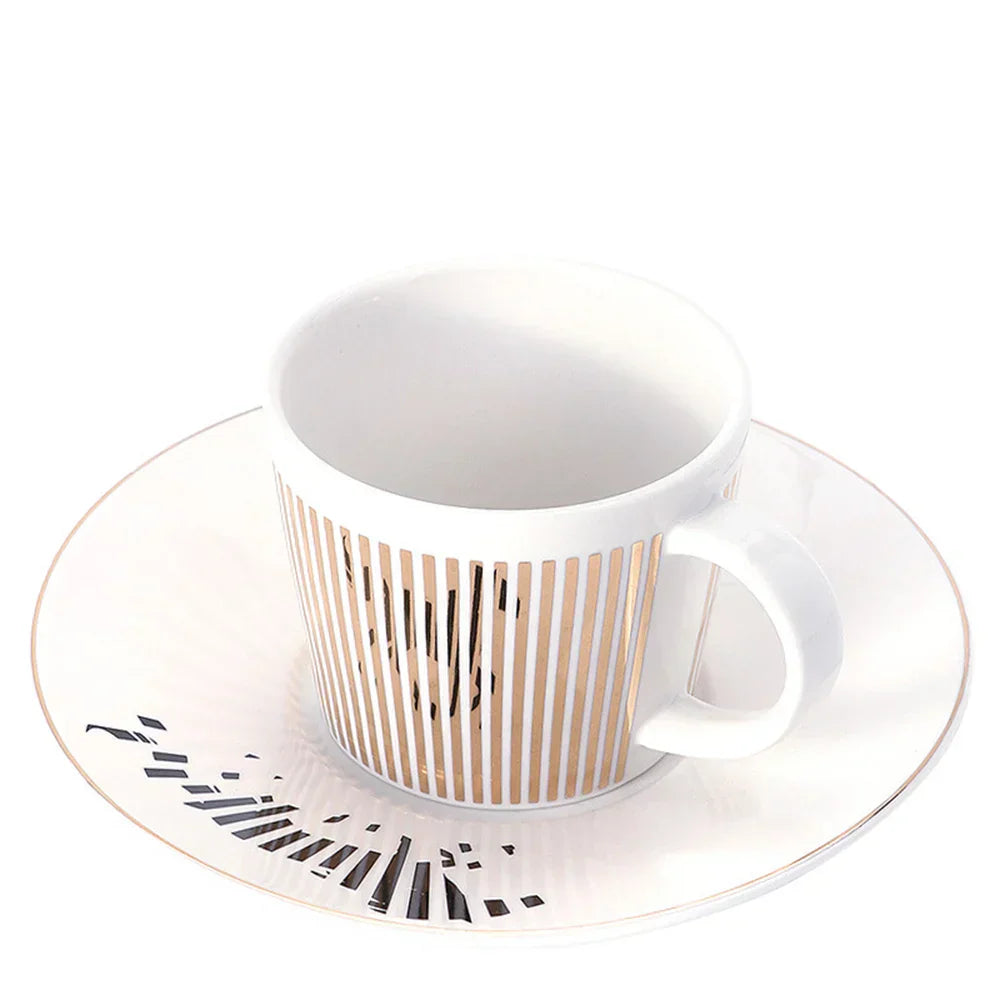 Maliben | Creative dynamic SLR cup Leopard anamorphic zebra cup Luycho coffee tea cup set with coaster 90ml-225ml