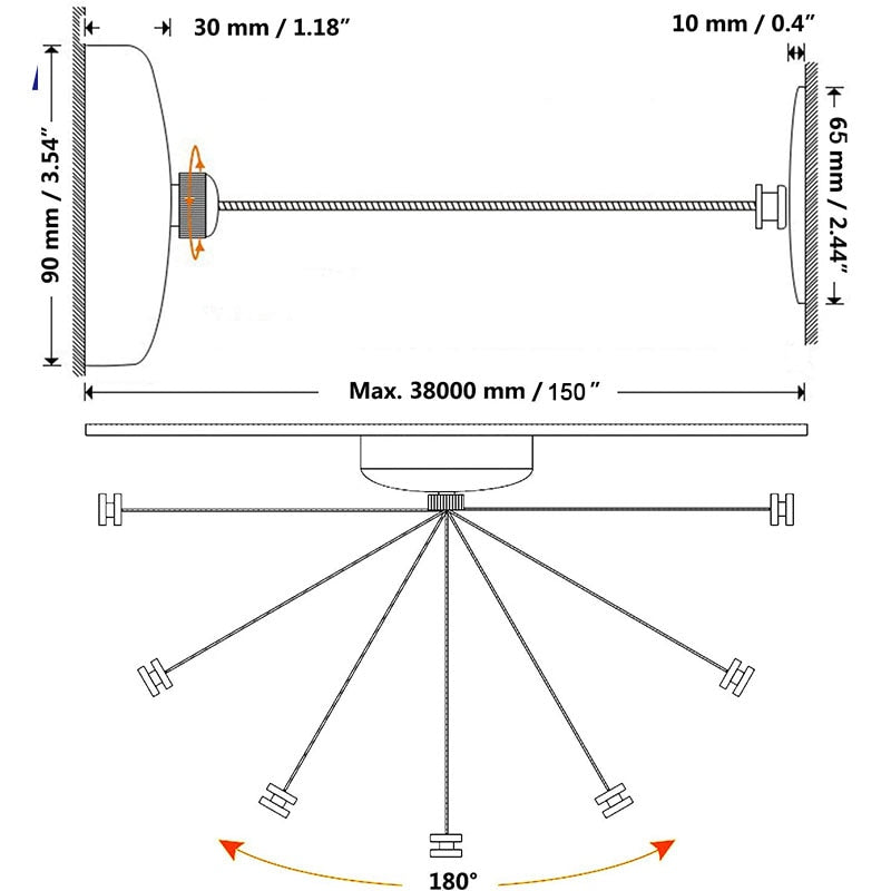 Maliben | Portable Retractable Laundry Drying Rack Rope