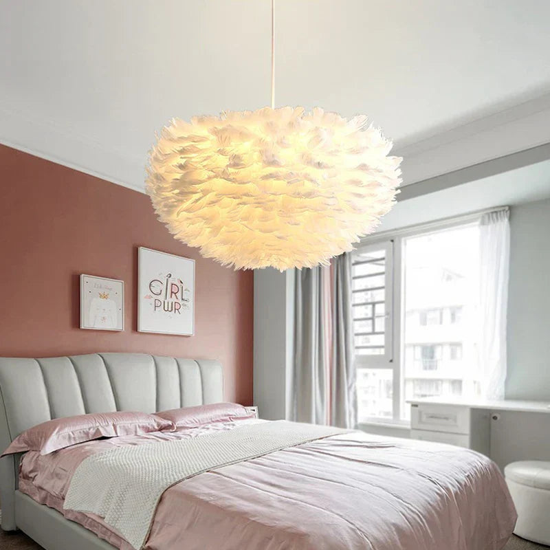 Maliben | Cloud Like Realistic Feather Chandelier