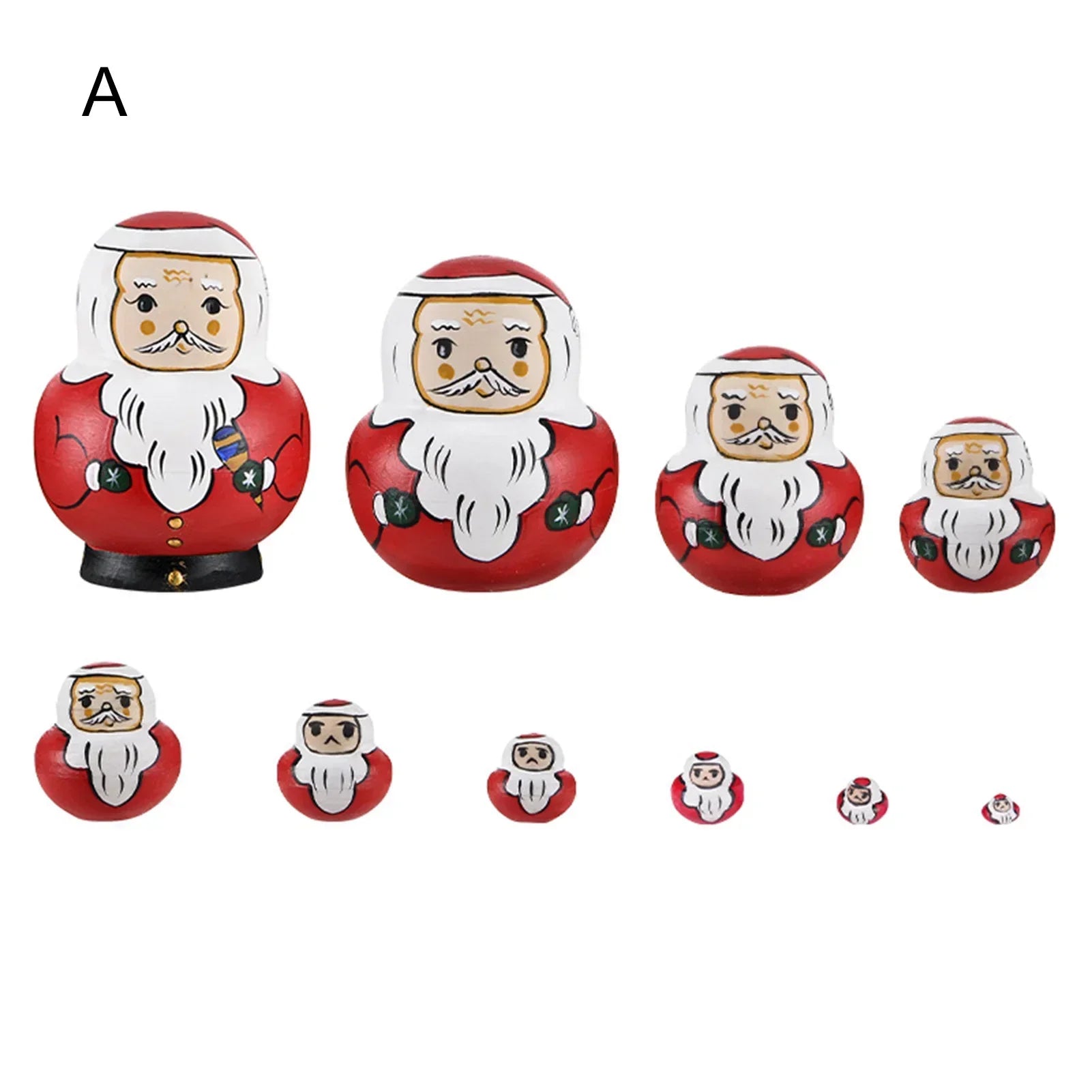 Maliben | 10 Pieces/Set Wooden Russian Matryoshka Dolls