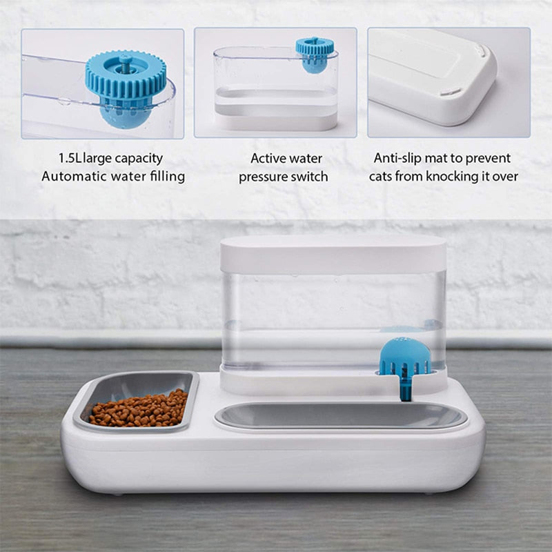 Maliben | Automatic Drinking Fountain Pet Feeding Bowl