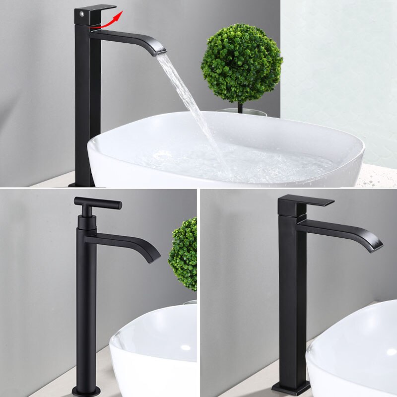 Maliben | Matte black cold water single faucets for sink installation