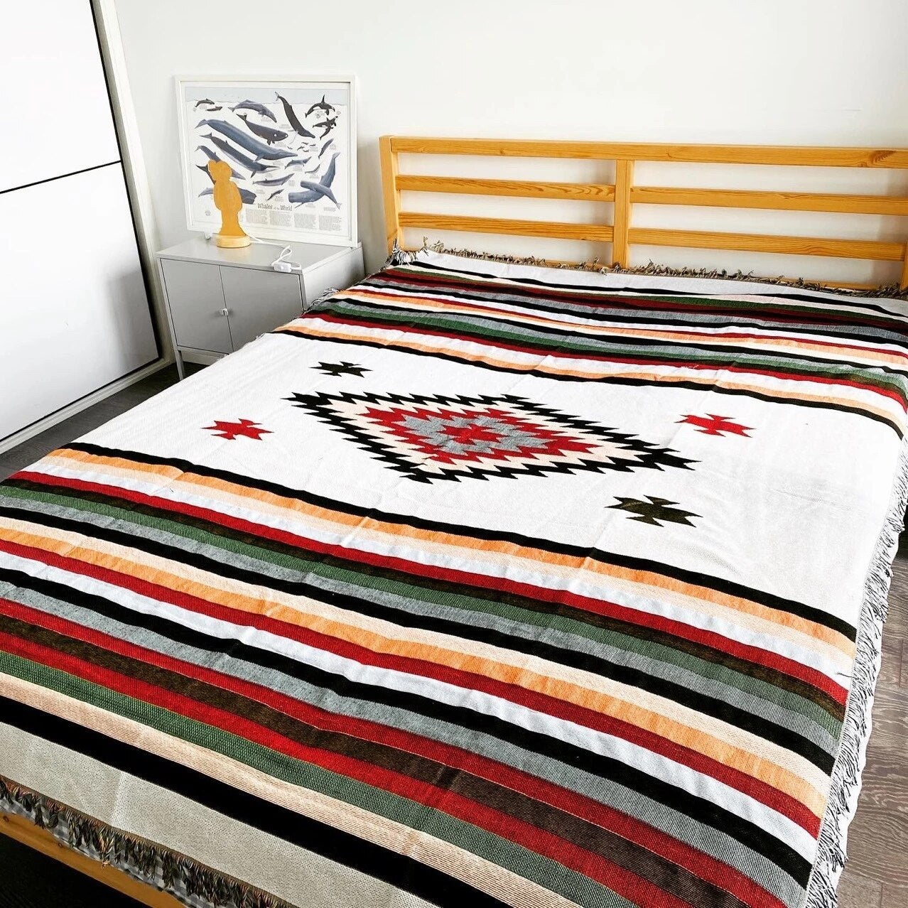 Maliben | Vintage Pumpkin Sofa Cover Blanket