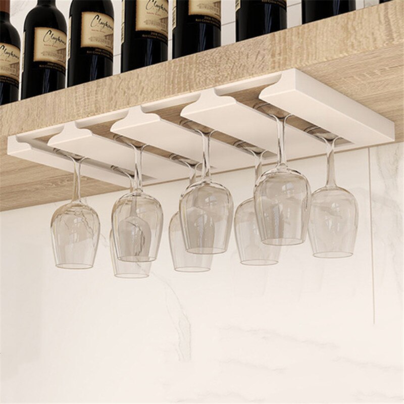 Maliben | Under Cabinet Glass Organizer Rack