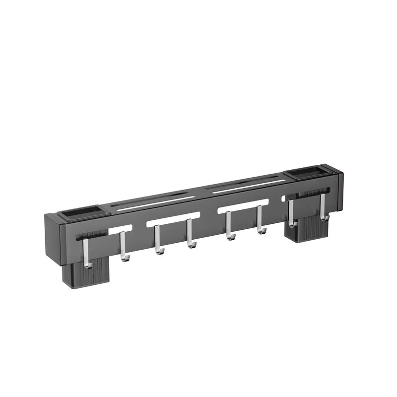 Maliben | Kitchen Form Wall Knife Holder Made Of Stainless Steel | Nail-Free & Space-Saving | With Hooks For Kitchen Utensils | Rust-Free & Modern