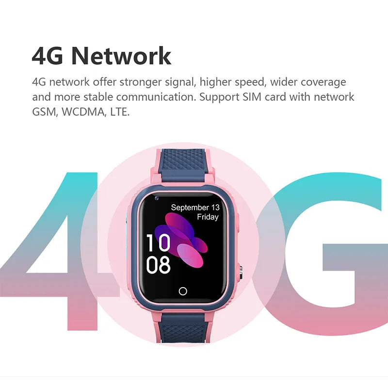 Maliben LT21 4G Kids Smartwatch with GPS, WiFi, Video Call, SOS, IP67 waterproof -...