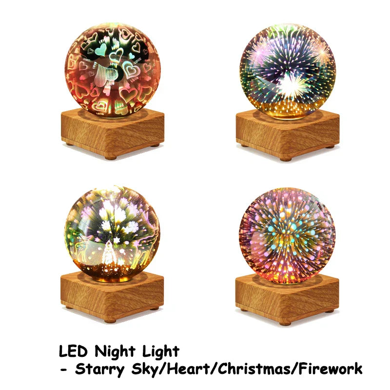 Maliben | Luminova 3d Night Light | Color Changing Starry Sky Lamp | Usb Led Decorative Light | For Bedrooms & Gift Ideas