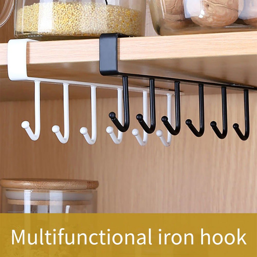 Maliben | Kitchen Under Cabinet Organizer Hook Rack
