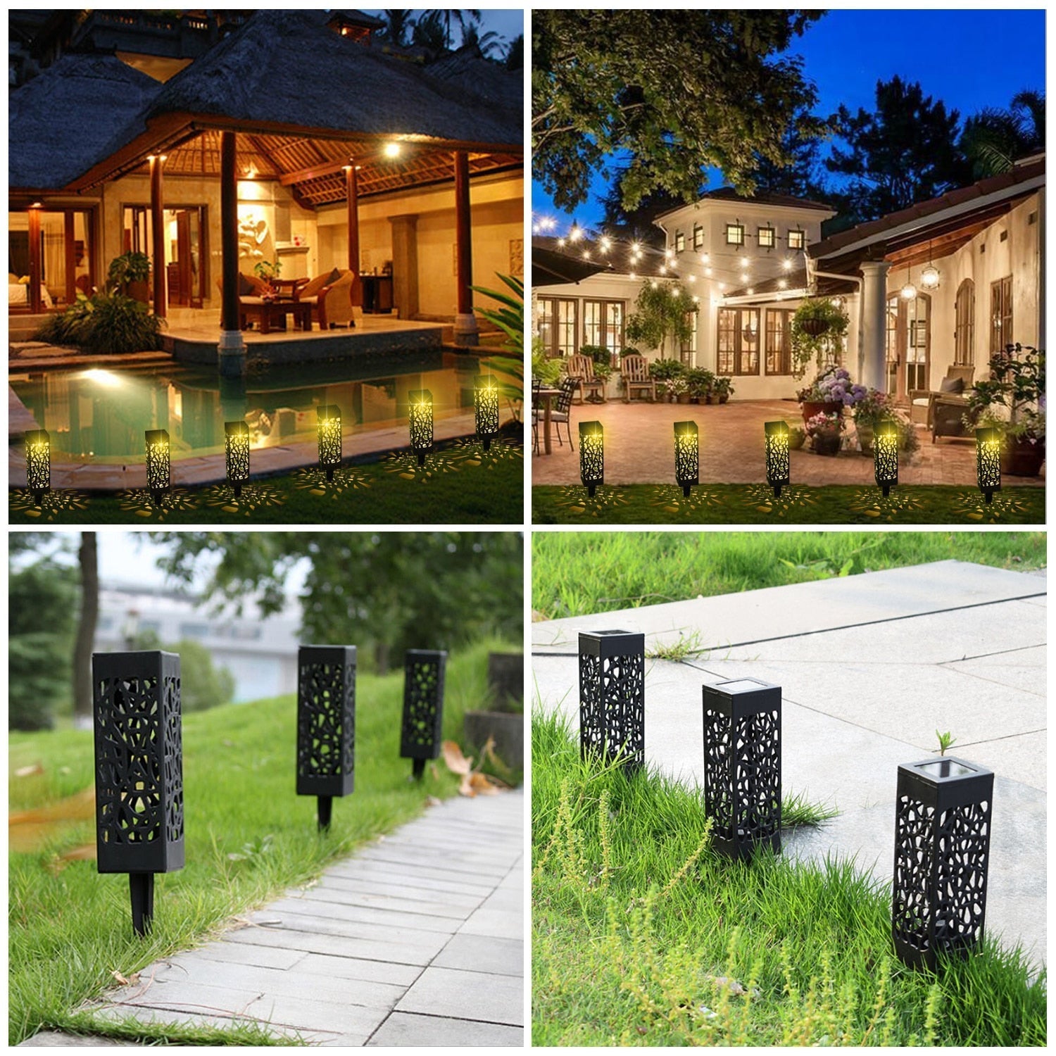 Maliben | Luxury Solar Garden Lamp (4/6/8/12 Lamps)