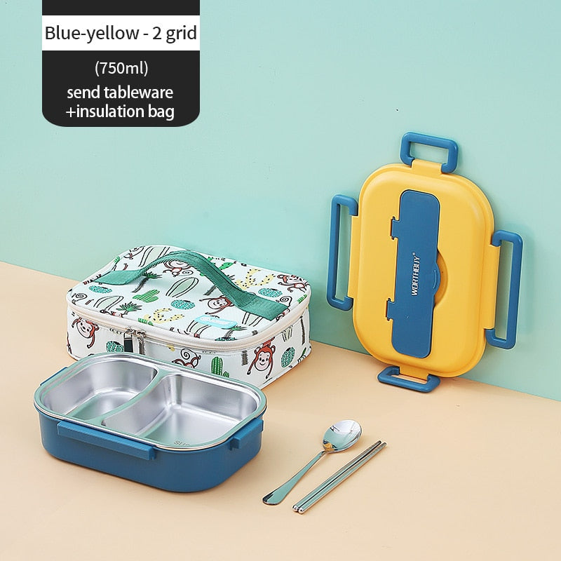 Maliben | Stainless Steel Multi Compartment Kids Lunch Box
