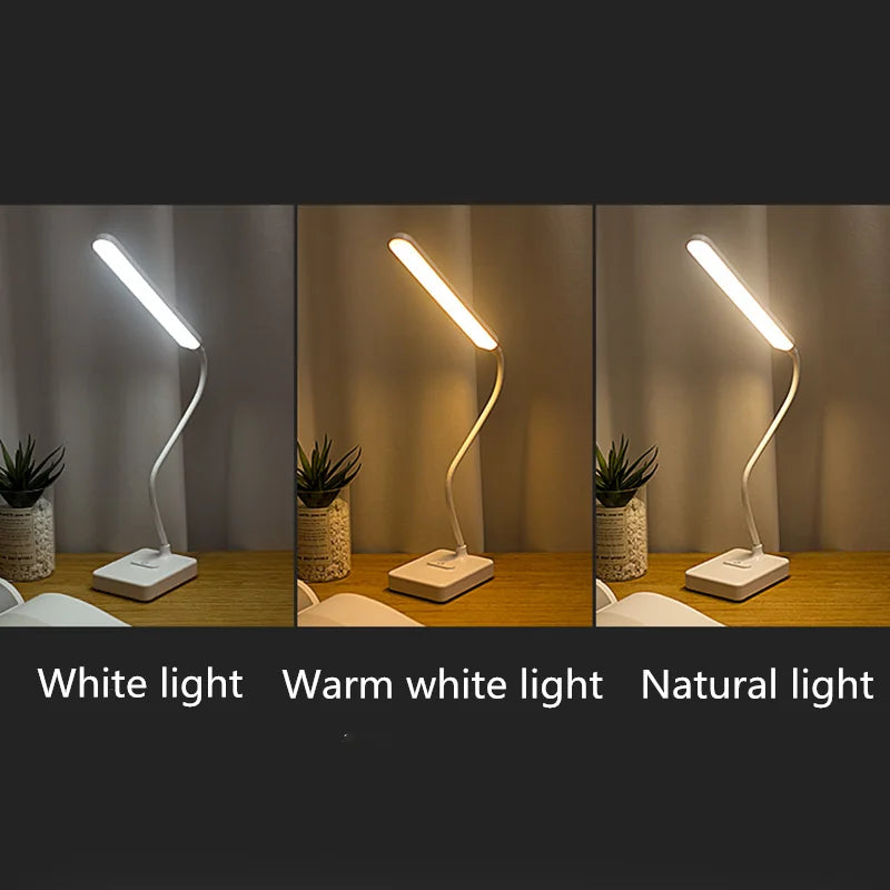 Maliben | Led Table Lamp | Eye-Friendly & Dimmable | Touch Control | Usb Charging Function & Phone Holder