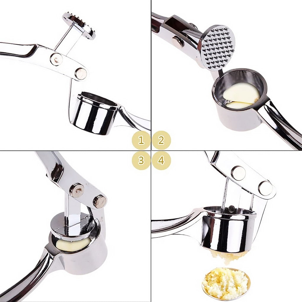 Maliben | Stainless Steel Garlic Press Chopper: Premium Hand Mill & Masher for Easy Garlic Preparation in the Kitchen