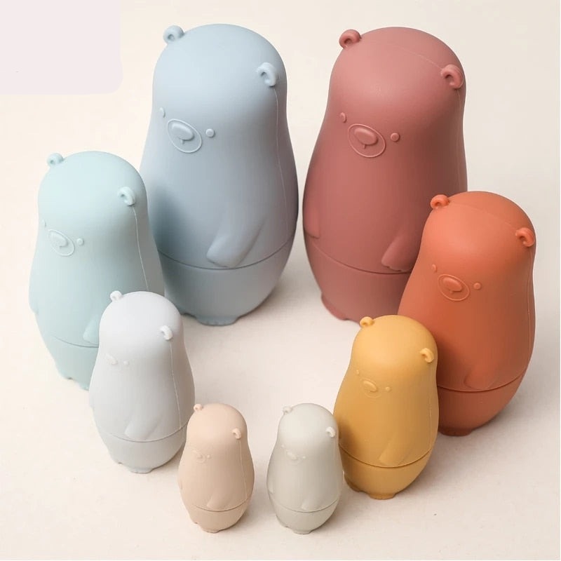 Maliben | Stackyfriends Matryoshka | Playfully Developing - Soft Silicone Stacking Dolls