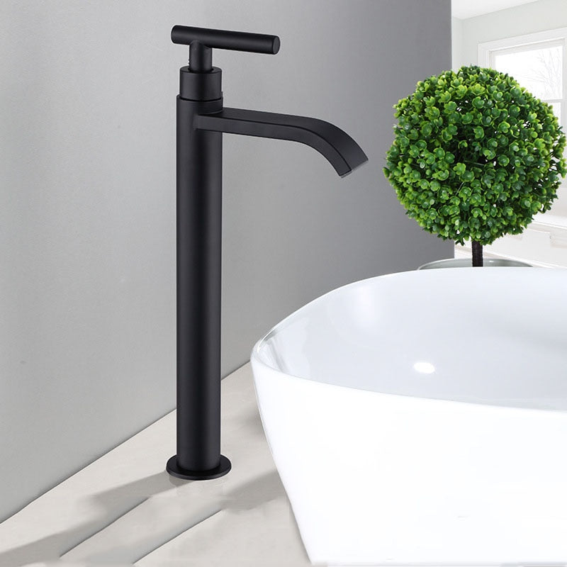 Maliben | Matte black cold water single faucets for sink installation