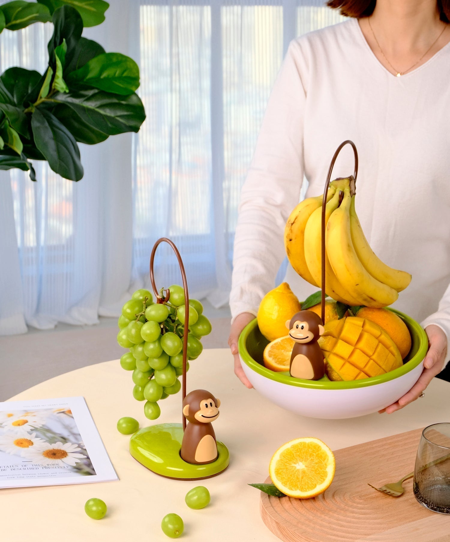 Maliben | Monkey Shape Kitchen Banana Hanger Stand
