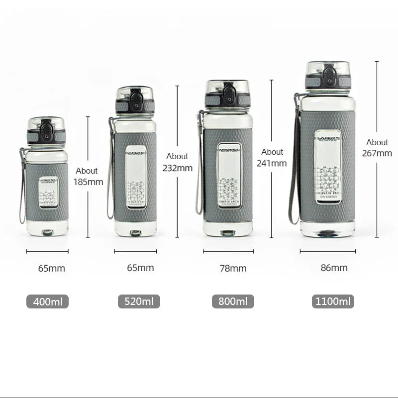 Maliben | UZSPACE Sport Water Bottles, BPA-free, portable, impact-resistant, leak-proof, large capacity, fitness water kettle, Tritan plastic drinking bottle