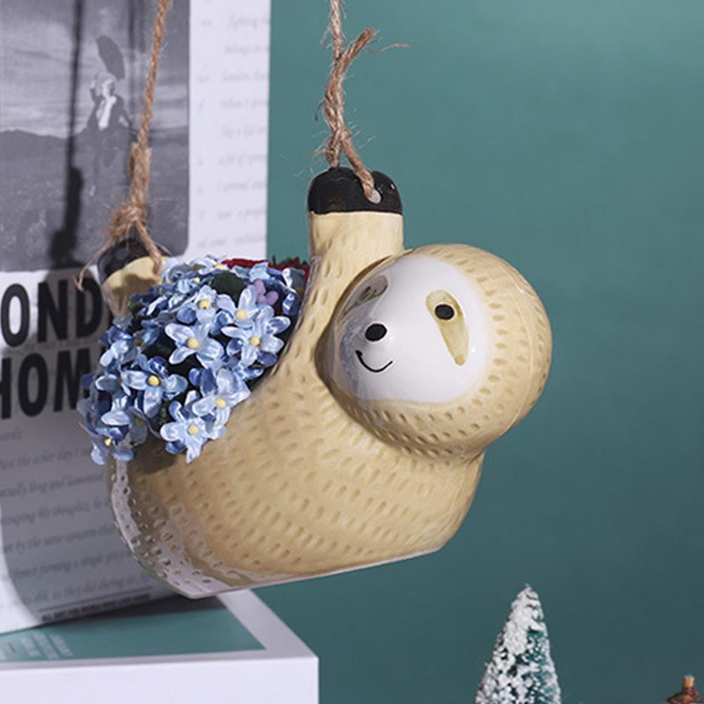 Maliben | Ceramic Happy Sloth Flower Pot