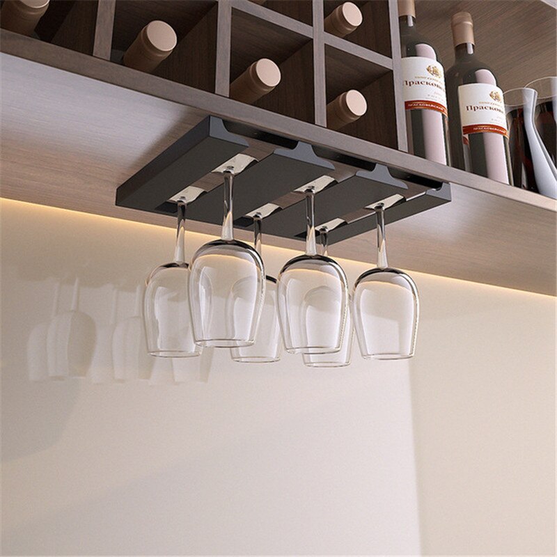 Maliben | Under Cabinet Glass Organizer Rack