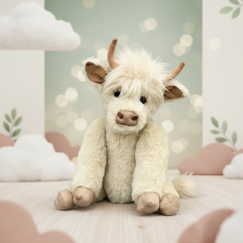 Maliben | Highland Cow With Flower Crown Decoration