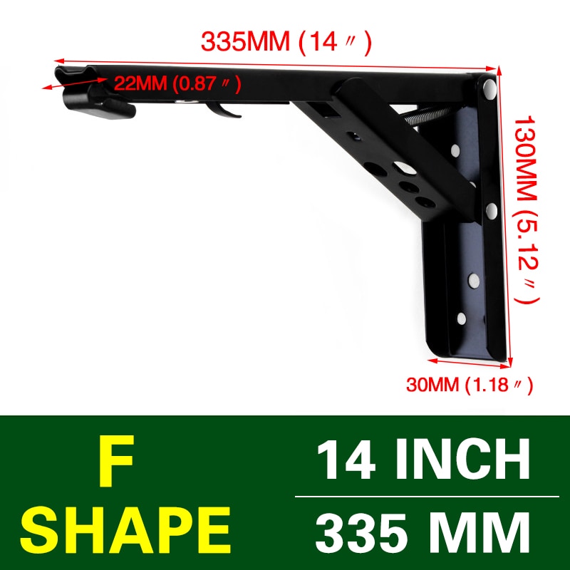 Maliben | Wall-Mounted Foldable Shelf Organizer Bracket
