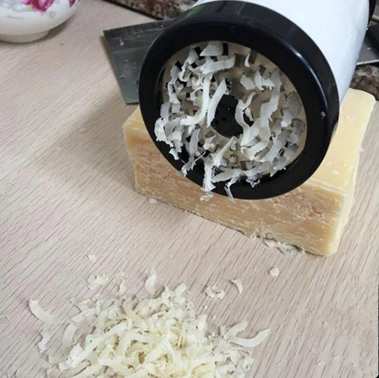 Maliben | Stainless Steel Cheese Grater Gratevo Duocut | Including 2 Cutting Inserts | Robust Cheese Slicer & Vegetable Grater