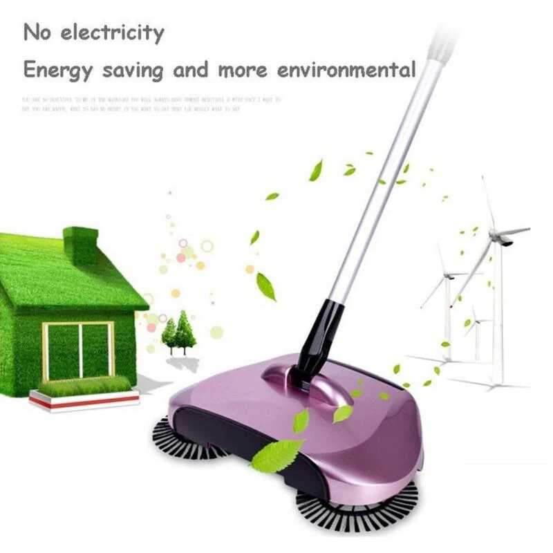 Maliben | 360° Broom Sweeper No Electricity Or Batteries Needed