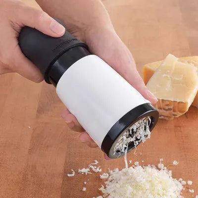 Maliben | Stainless Steel Cheese Grater Gratevo Duocut | Including 2 Cutting Inserts | Robust Cheese Slicer & Vegetable Grater