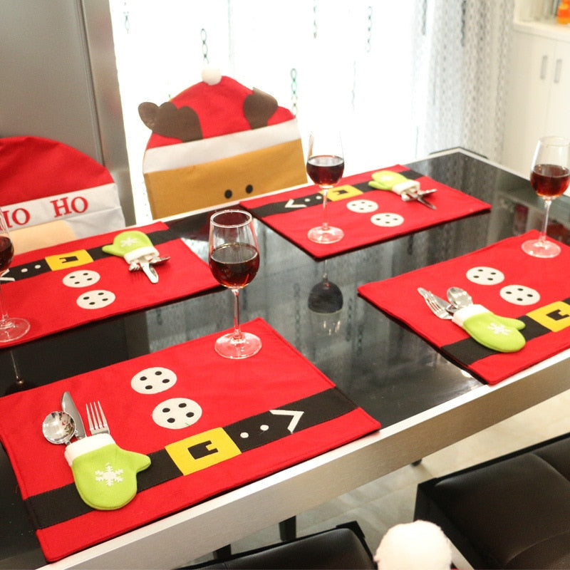 Maliben | Ho-Ho-Ho Santa Table Mats