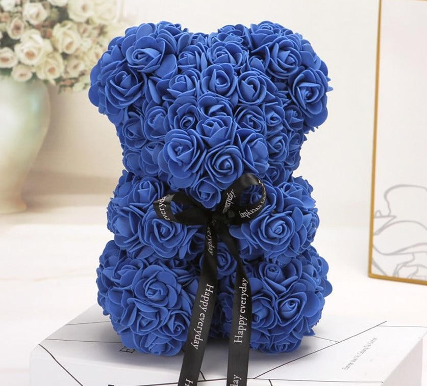 Maliben | Rose Bear Uk | Handmade Luxury Flower Rose Love Teddy Bear
