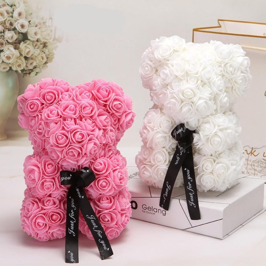 Maliben | Rose Bear Uk | Handmade Luxury Flower Rose Love Teddy Bear
