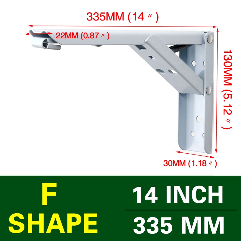 Maliben | Wall-Mounted Foldable Shelf Organizer Bracket