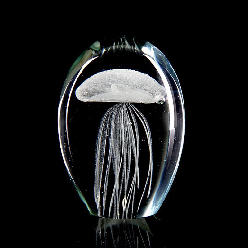 Maliben | Handmade Glowing Glass Jellyfish Figurine