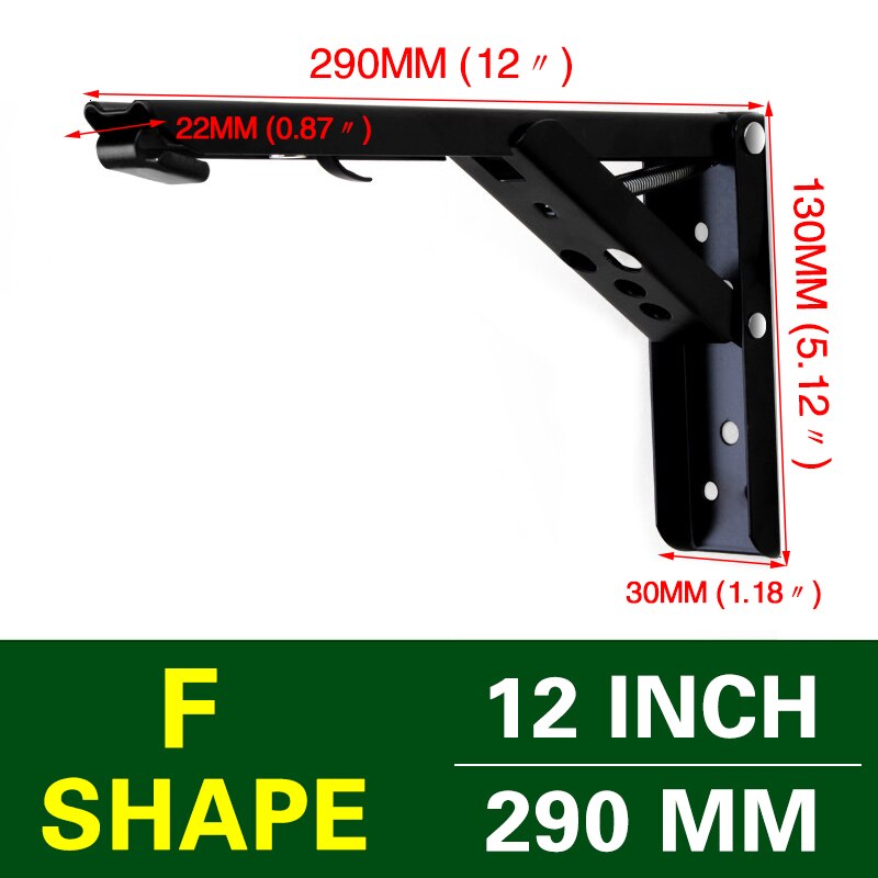 Maliben | Wall-Mounted Foldable Shelf Organizer Bracket