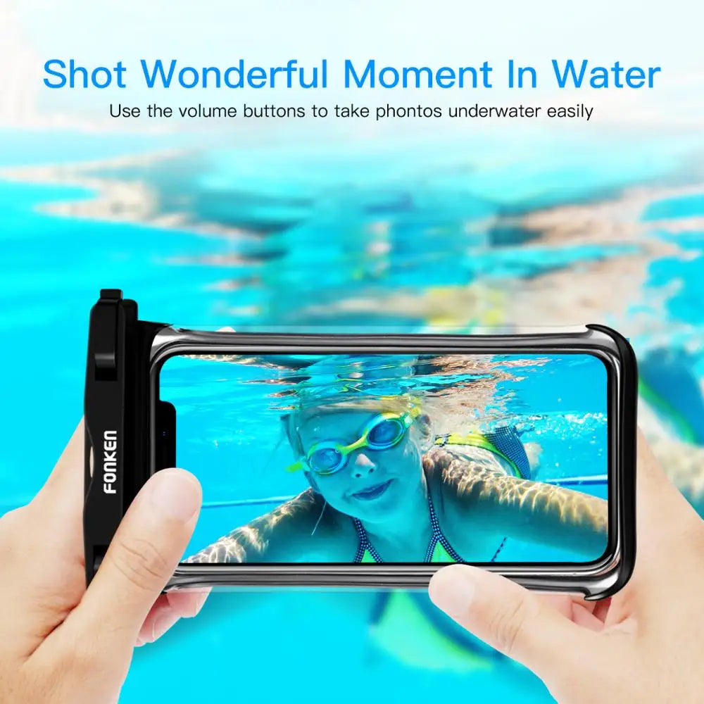 Maliben | Waterproof Smartphone Case Dryvault | Full View Design | Side Accessible | With Carrying Strap