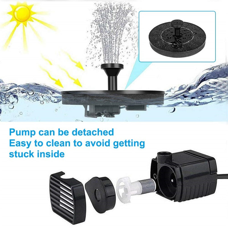 Maliben | Zenn Solar Energy Water Fountain | A Beautiful Addition To The Garden
