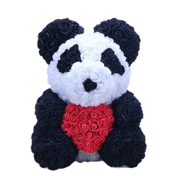 Maliben | Artificial Rose Flowers Teddy Bear