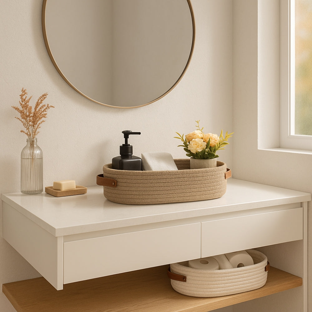 Maliben | Harper Woven Storage Basket Organizer