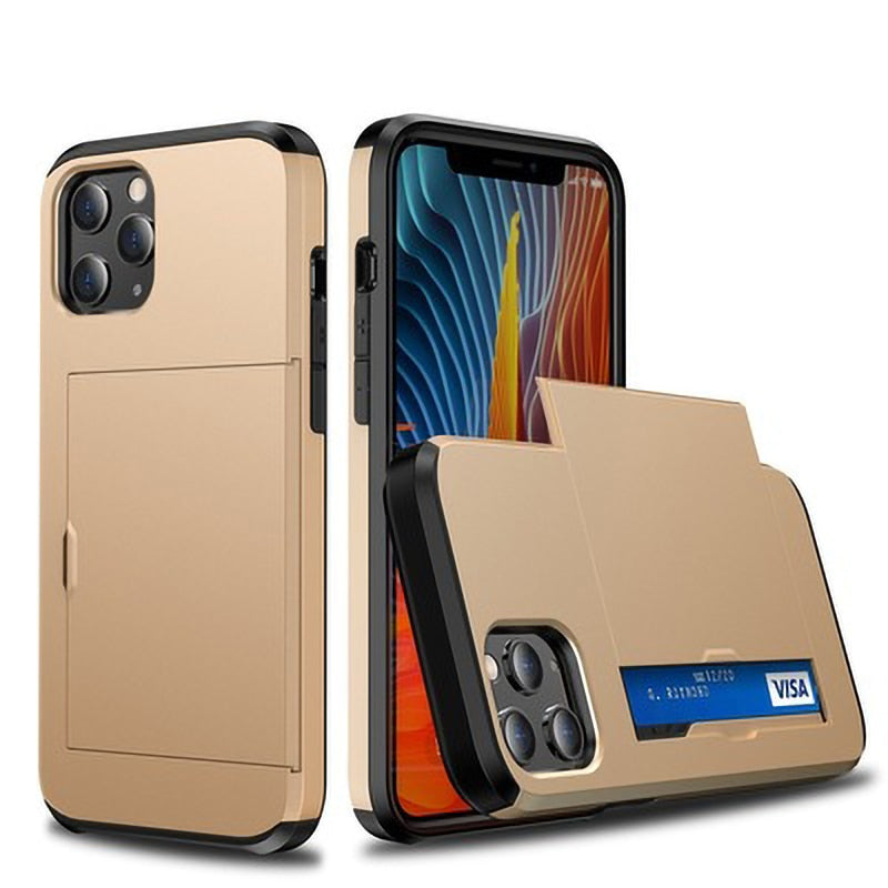 Maliben | Business Armor Slide Wallet Iphone Case