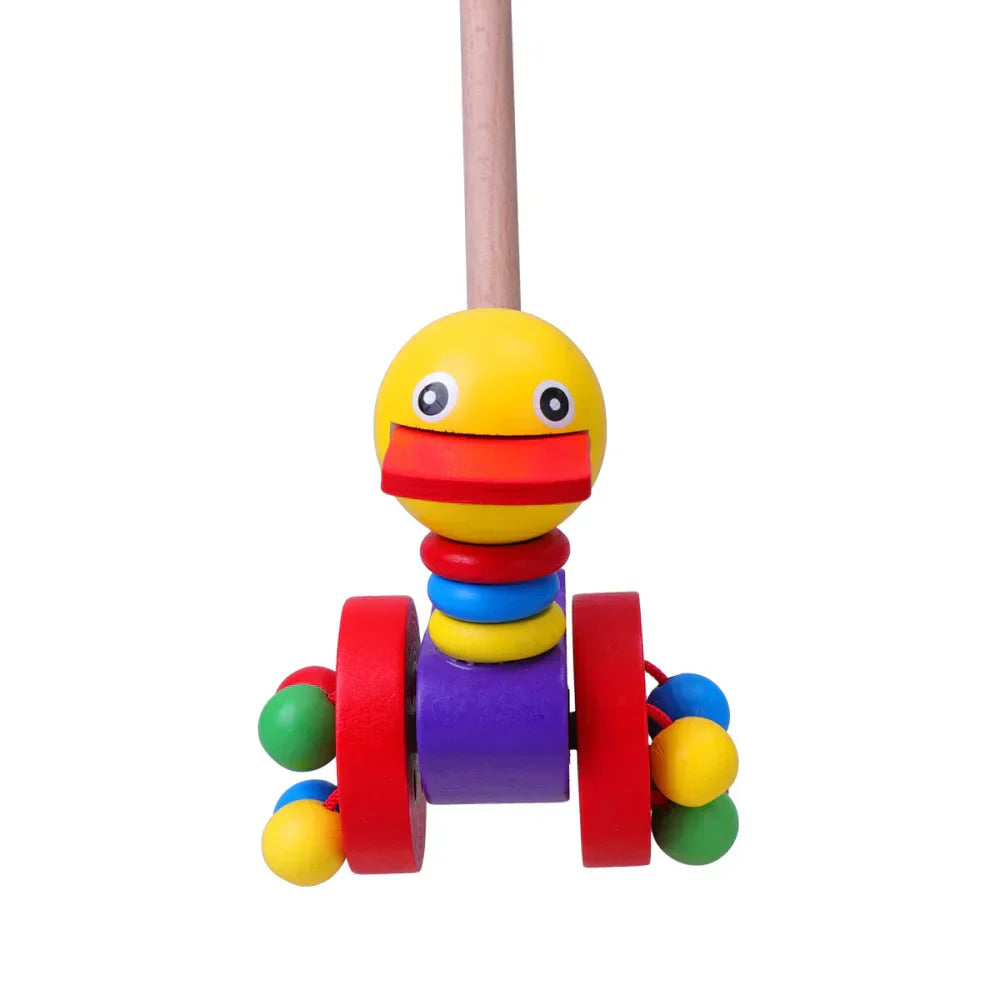 Maliben Dino Walker — Wooden Push Walker for Toddlers