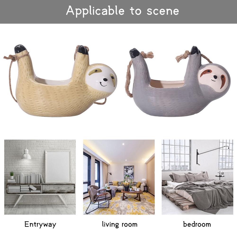 Maliben | Ceramic Happy Sloth Flower Pot