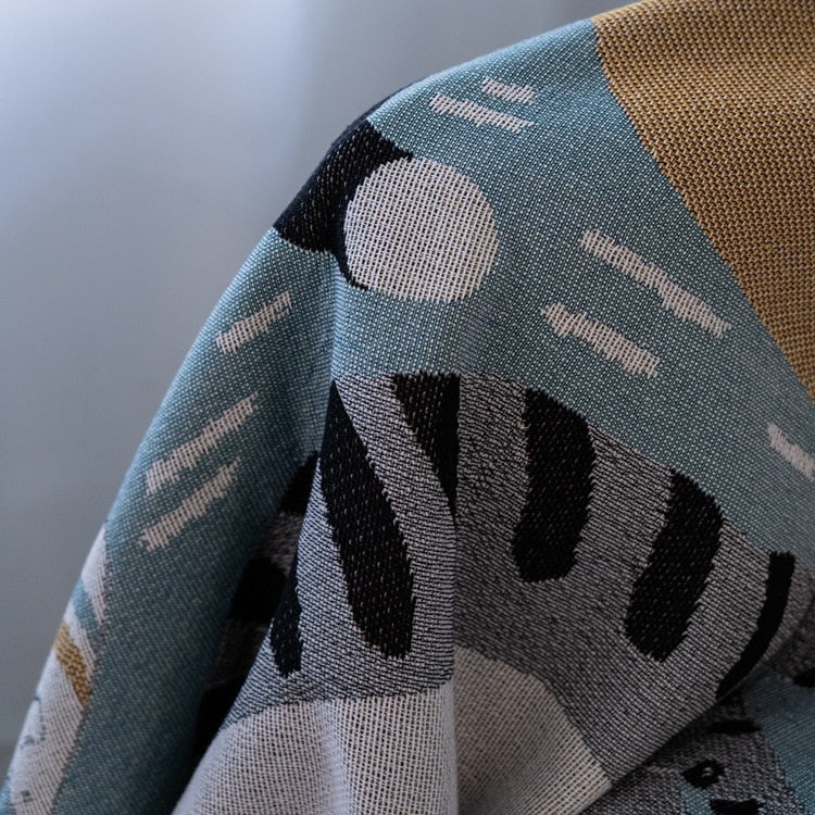 Maliben | Vintage Pumpkin Sofa Cover Blanket