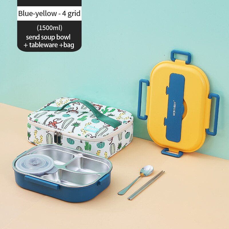 Maliben | Stainless Steel Multi Compartment Kids Lunch Box