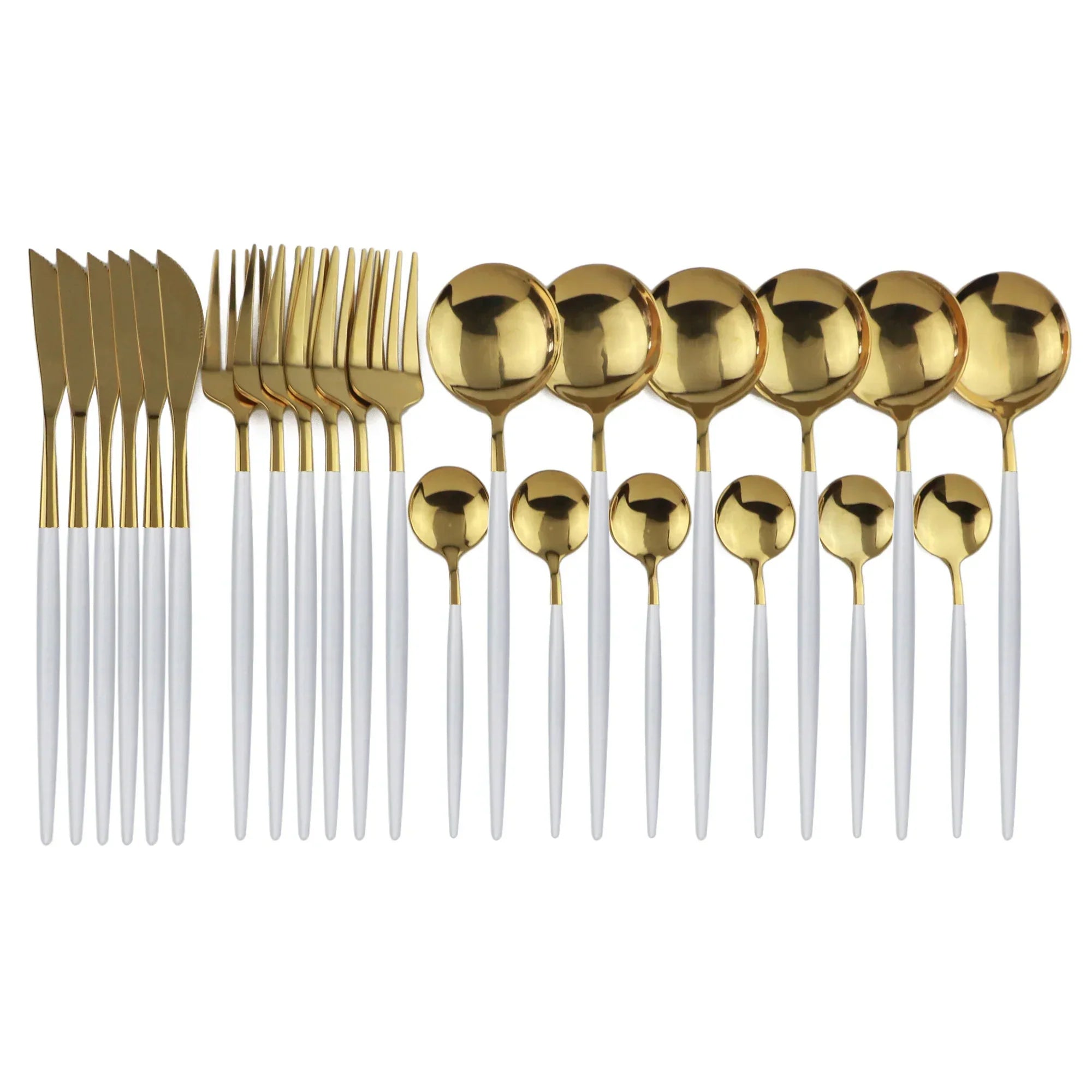 Maliben | Luxury Black-Gold Stainless Steel Cutlery Set - For Elegant Meals