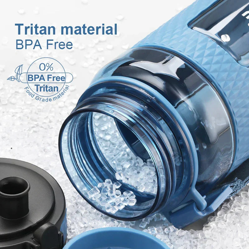 Maliben | UZSPACE Sport Water Bottles, BPA-free, portable, impact-resistant, leak-proof, large capacity, fitness water kettle, Tritan plastic drinking bottle