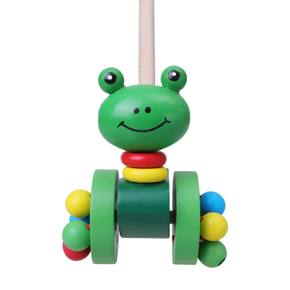 Maliben Dino Walker — Wooden Push Walker for Toddlers