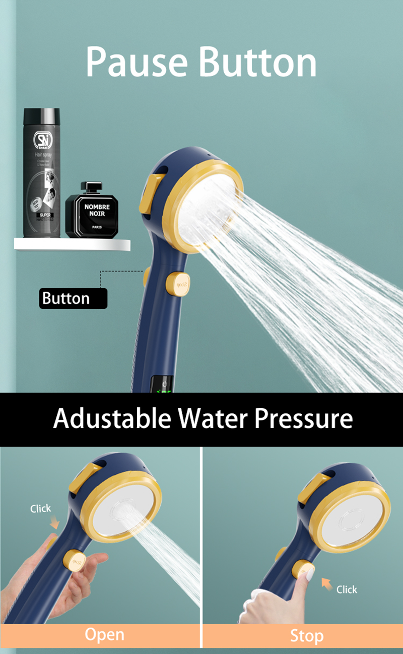 Maliben Shower head with temperature display on sale