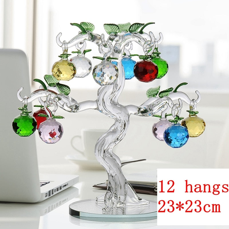 Maliben | Elegant Crystal Apple Tree Home Decor